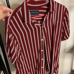 Abercrombie and Fitch. Short sleeve Button down large.